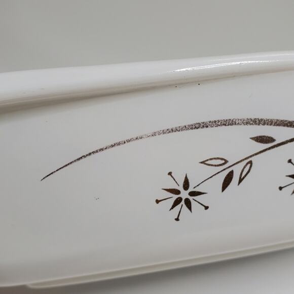 Vintage PYREX Golden HoneySuckle Casserole Dish 033 1.5 Qt - Picture 7 of 8